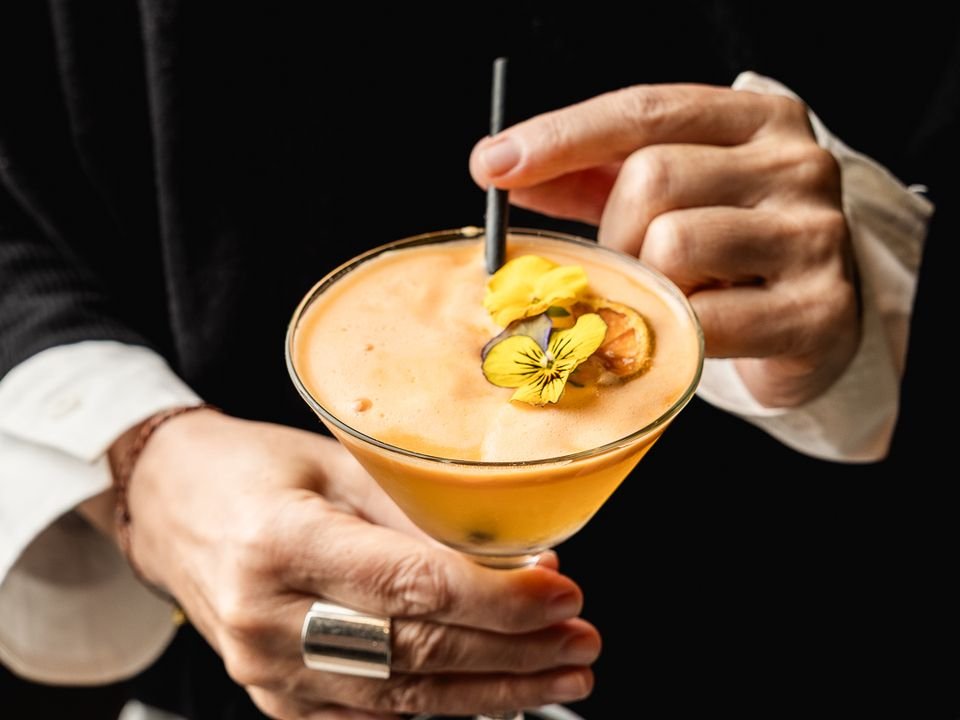 A cocktail at Belliney's